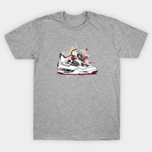 AJ IV - Sketch ! HOT WEAR !!! NEW DRIP !!! paint splatter!!! T-Shirt